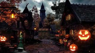 Halloween Holiday 🎃 Spooky Sounds, Crackling Fire Pumpkin, Cauldron Boil, Nature Sounds, White Noise